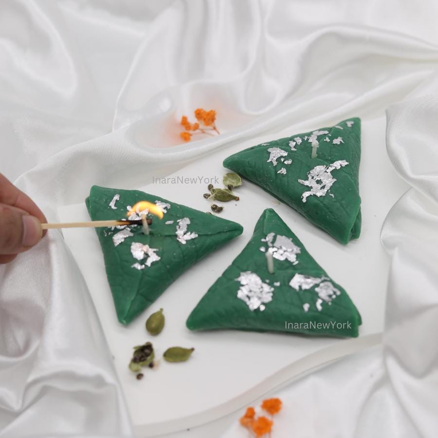 meetha paan 3pcs candle | indian dessert candle | chai candle | indian décor | Indian candle | housewarming | Diwali gift|