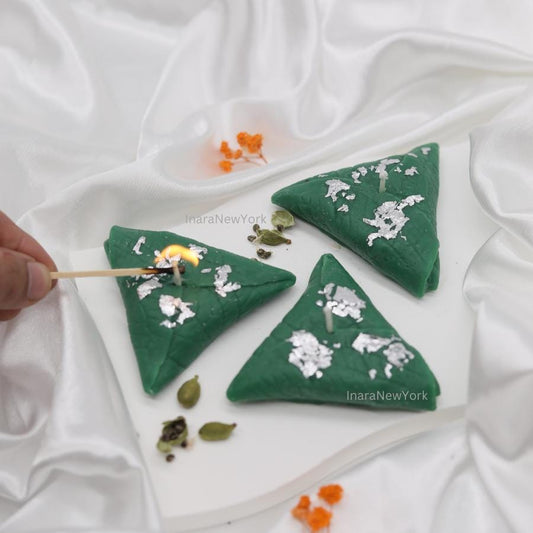 meetha paan 3pcs candle | indian dessert candle | chai candle | indian décor | Indian candle | housewarming | Diwali gift|