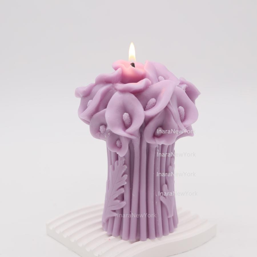 Calla Lily Bouquet Candle – Flower Shaped candle, Mother’s Day gift, Christmas gift, Wedding Gift, Anniversary gift, Bridesmaid gift