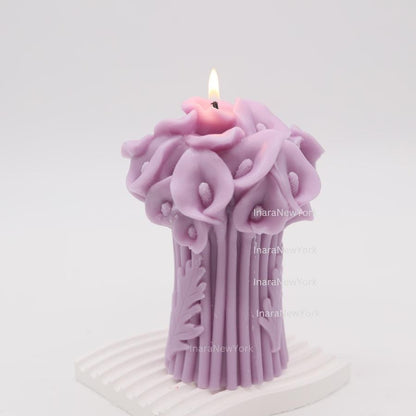 Calla Lily Bouquet Candle – Flower Shaped candle, Mother’s Day gift, Christmas gift, Wedding Gift, Anniversary gift, Bridesmaid gift