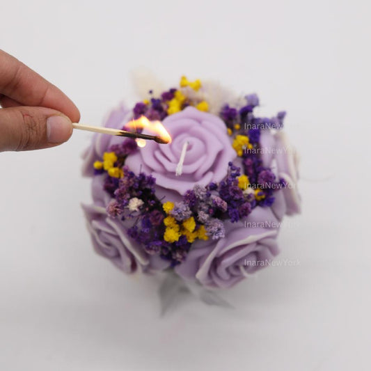 Flower bouquet bag Candle gifts | Mothers day décor | | housewarming| wedding centerpiece| wedding flowers| candle bouquet| gift