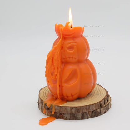 Pumpkin shaped candle | Halloween décor | sculptural candle | housewarming | handmade candle | pumpkin candle