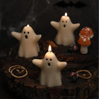 Ghost Candles, Halloween Decor, Thanksgiving Decor, Halloween Candles, Fall Home Decor, Autumn Candle, Halloween Gift Set