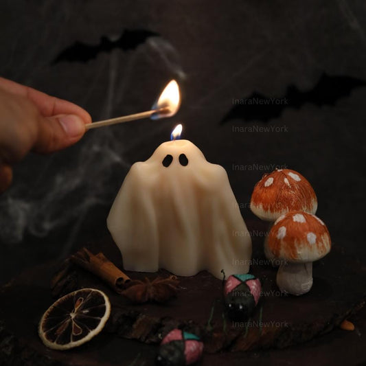 SPOOKY Ghost Candles | Halloween Ghosts | Spooky Candles | Autumn Candles | Autumn Decoration | Fall | Halloween Candles | soy wax