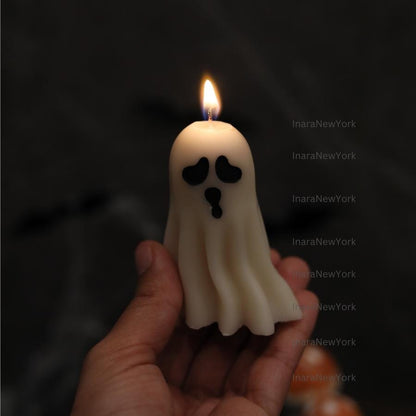 Ghost Candles | Halloween Mummy Ghosts | Spooky Candles | Autumn Candles | Autumn Decoration | Fall | Halloween Candles | Soy wax