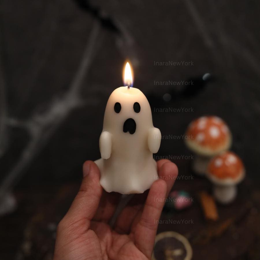 Ghost Candles | Halloween Mummy Ghosts | Spooky Candles | Autumn Candles | Autumn Decoration | Fall | Halloween Candles | Soy wax