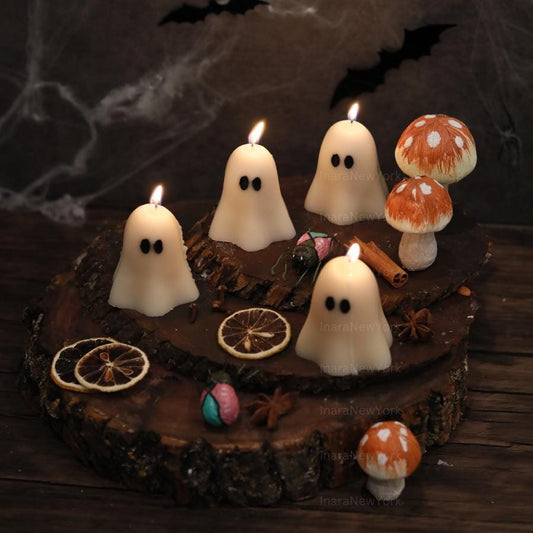 cute Ghost Candles | Halloween Ghosts | Spooky Candles | Autumn Decor | Autumn Decoration | Fall | Halloween Candles | Soy wax