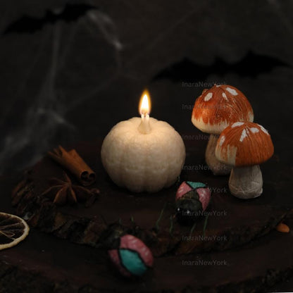 PUMPKIN CANDLE décor | fall candle | sculptural candle | housewarming | handmade candle | pumpkin shaped candle