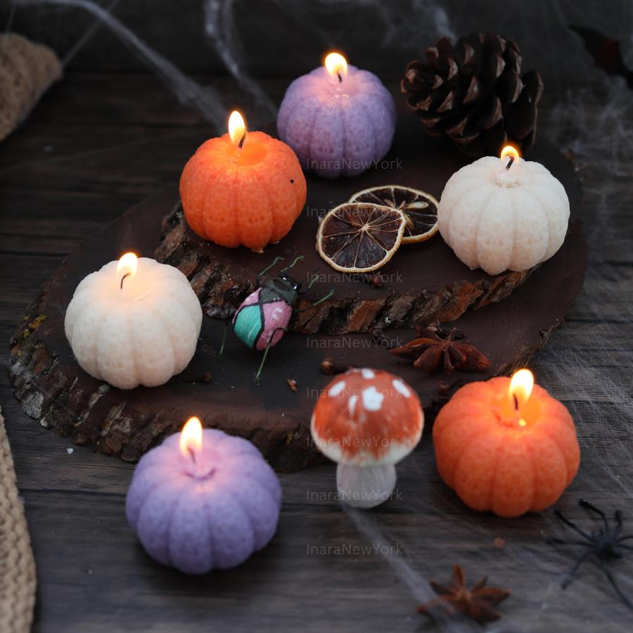 PUMPKIN CANDLE décor | fall candle | sculptural candle | housewarming | handmade candle | pumpkin shaped candle