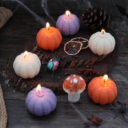 PUMPKIN CANDLE décor | fall candle | sculptural candle | housewarming | handmade candle | pumpkin shaped candle