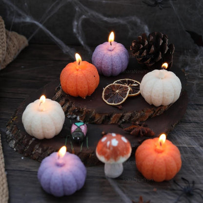 PUMPKIN CANDLE décor | fall candle | sculptural candle | housewarming | handmade candle | pumpkin shaped candle