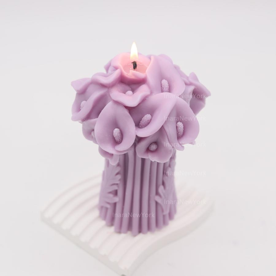 Calla Lily Bouquet Candle – Flower Shaped candle, Mother’s Day gift, Christmas gift, Wedding Gift, Anniversary gift, Bridesmaid gift