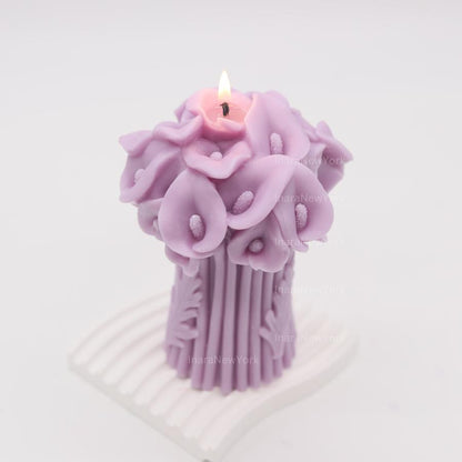 Calla Lily Bouquet Candle – Flower Shaped candle, Mother’s Day gift, Christmas gift, Wedding Gift, Anniversary gift, Bridesmaid gift