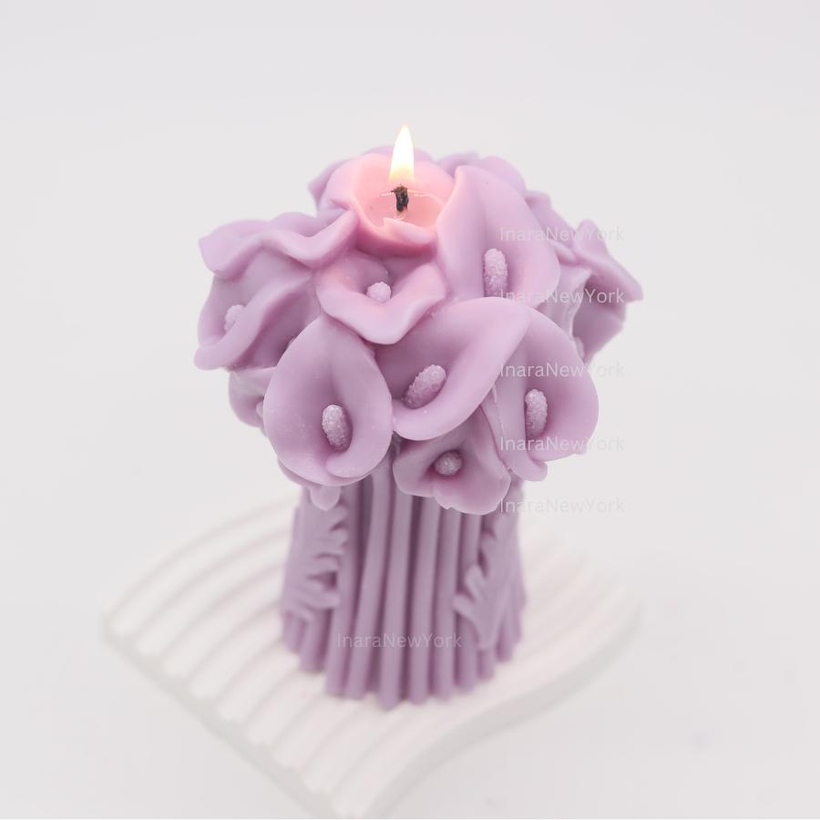Calla Lily Bouquet Candle – Flower Shaped candle, Mother’s Day gift, Christmas gift, Wedding Gift, Anniversary gift, Bridesmaid gift
