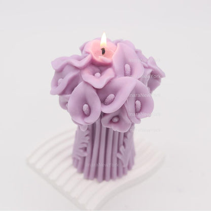 Calla Lily Bouquet Candle – Flower Shaped candle, Mother’s Day gift, Christmas gift, Wedding Gift, Anniversary gift, Bridesmaid gift