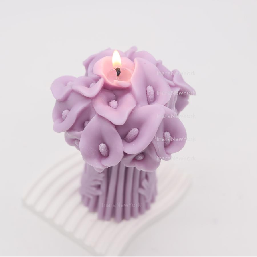 Calla Lily Bouquet Candle – Flower Shaped candle, Mother’s Day gift, Christmas gift, Wedding Gift, Anniversary gift, Bridesmaid gift