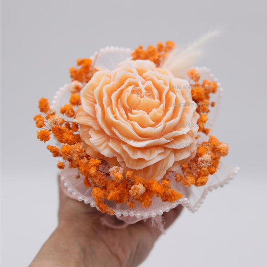 Flower bouquet bag Candle gifts | Mothers day décor | | housewarming| wedding centerpiece| wedding flowers| candle bouquet| gift