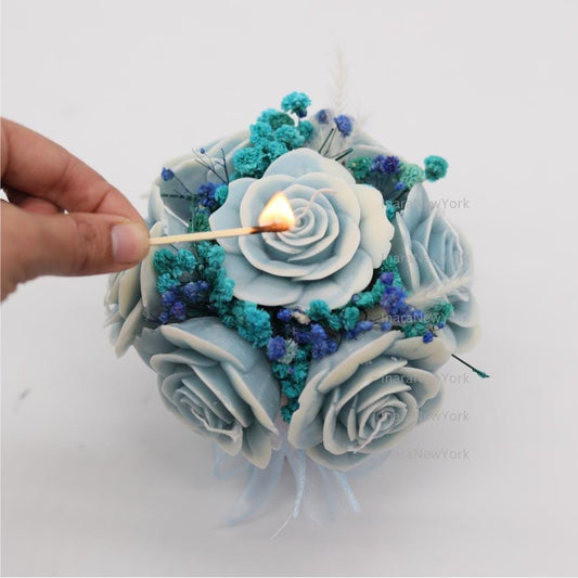 Flower bouquet bag Candle gifts | Mothers day décor | | housewarming| wedding centerpiece| wedding flowers| candle bouquet| gift