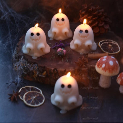 Spooky Ghost Monster Halloween Candle , Ghost Candles | Halloween Ghosts | Spooky Candles | Autumn Candles | Autumn Decoration | Fall |