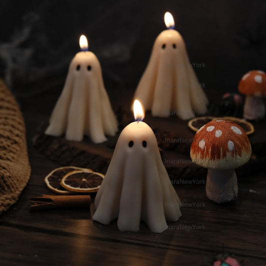 Mummy Ghost Candles | Halloween Mummy Ghosts | Spooky Candles | Autumn Candles | Autumn Decoration | Fall | Halloween Candles | Soy wax