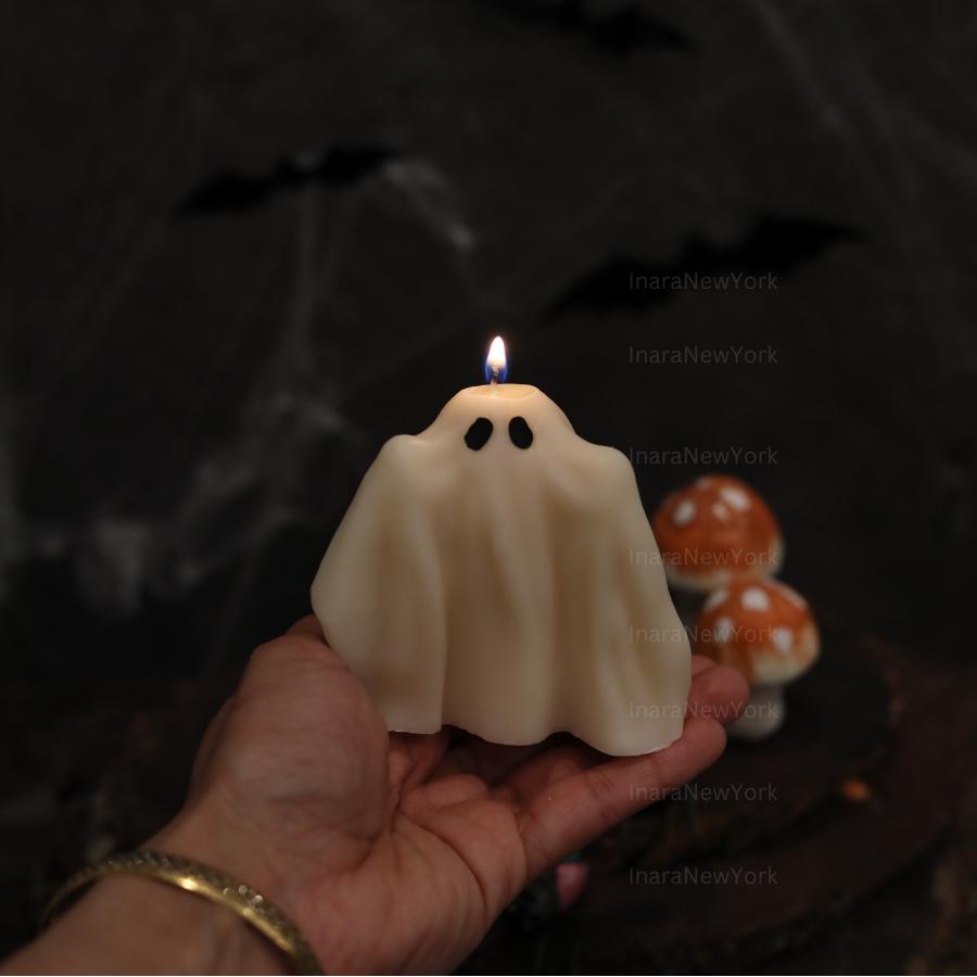 Ghost Candles | Halloween Ghosts | Spooky Candles | Autumn Candles | Autumn Decoration | Fall | Halloween Candles | soy wax