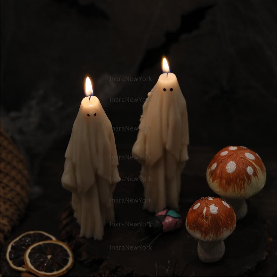 Tall Ghost Candles | Halloween Ghosts | Spooky Candles | Autumn Decor | Autumn Decoration | Fall | Halloween Candles | Soy wax
