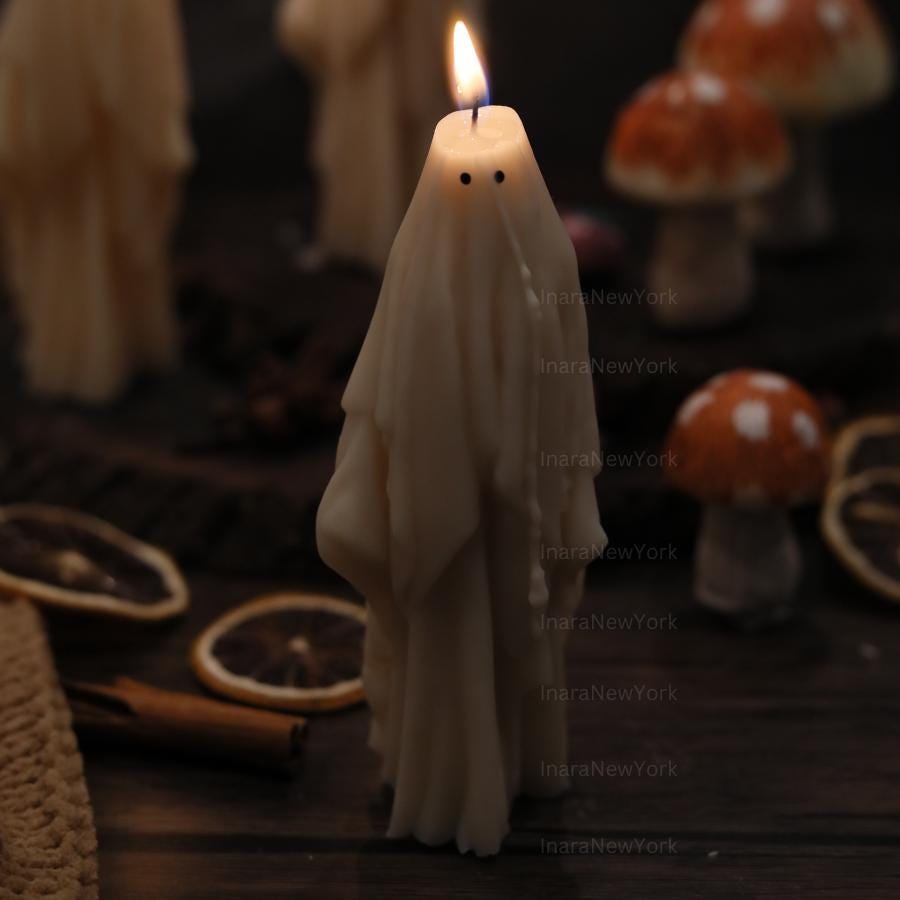 Ghost Candles | Halloween Ghosts | Spooky Candles | Autumn Candles | Autumn Decoration | Fall | Halloween Candles | soy wax