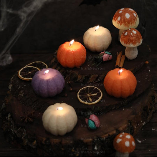 PUMPKIN CANDLE décor | fall candle | sculptural candle | housewarming | handmade candle | pumpkin shaped candle