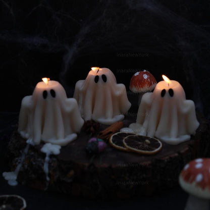 Ghost Candles | Halloween Ghosts | Spooky Candles | Autumn Candles | Autumn Decoration | Fall | Halloween Candles | soy wax