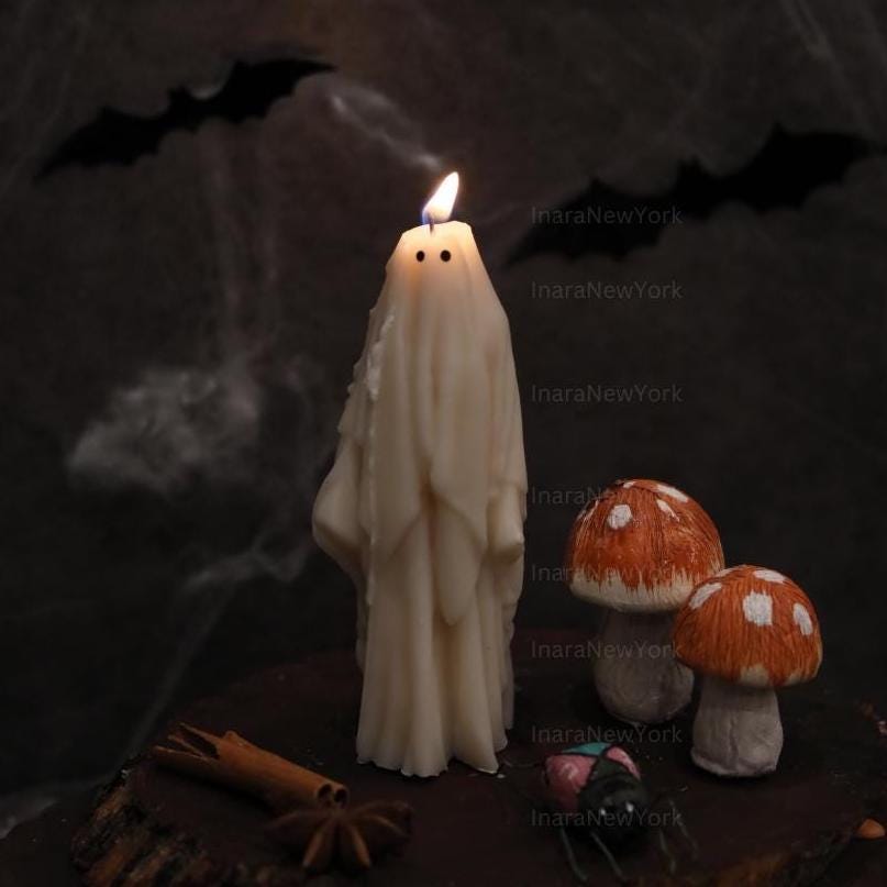 Tall Ghost Candles | Halloween Ghosts | Spooky Candles | Autumn Decor | Autumn Decoration | Fall | Halloween Candles | Soy wax