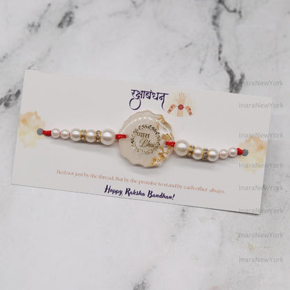 Raksha Bandhan Gift Set with Resin Tray, Candles & Rakhi — Handmade Resin Gold Flake Tray, Festive Rakhi Thali, Brother Sister Gift