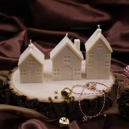 Christmas house candle | Christmas décor | housewarming | holiday gifts| custom holiday gifts| custom Christmas gift