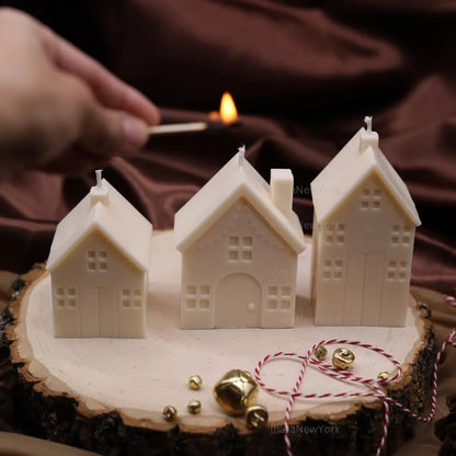 Christmas house candle | Christmas décor | housewarming | holiday gifts| custom holiday gifts| custom Christmas gift