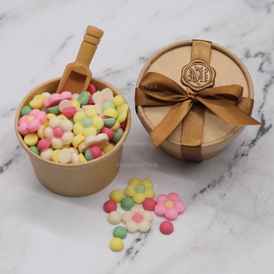 Flower shaped Wax Melts: Hand Poured, Natural Fragrance, soy wax
