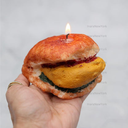 Vada Pav Candle: Handmade Soy Wax Indian Decor