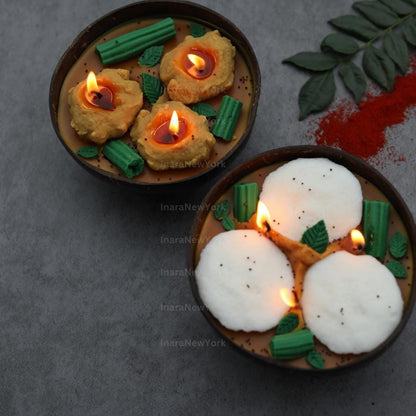 South indian vada sambhar candle- diwali candle- indian candle- diwali gifts- Indian dessert candle-Indian food- indian décor