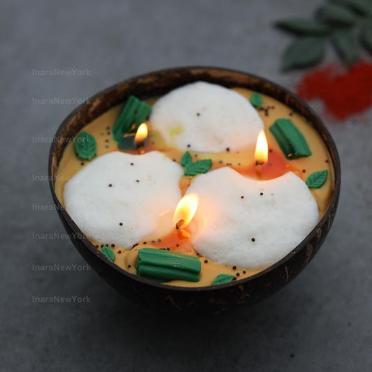 South indian idli sambhar - diwali candle- indian candle- diwali gifts- Indian dessert candle-Indian food- indian décor