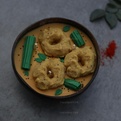 South indian vada sambhar candle- diwali candle- indian candle- diwali gifts- Indian dessert candle-Indian food- indian décor