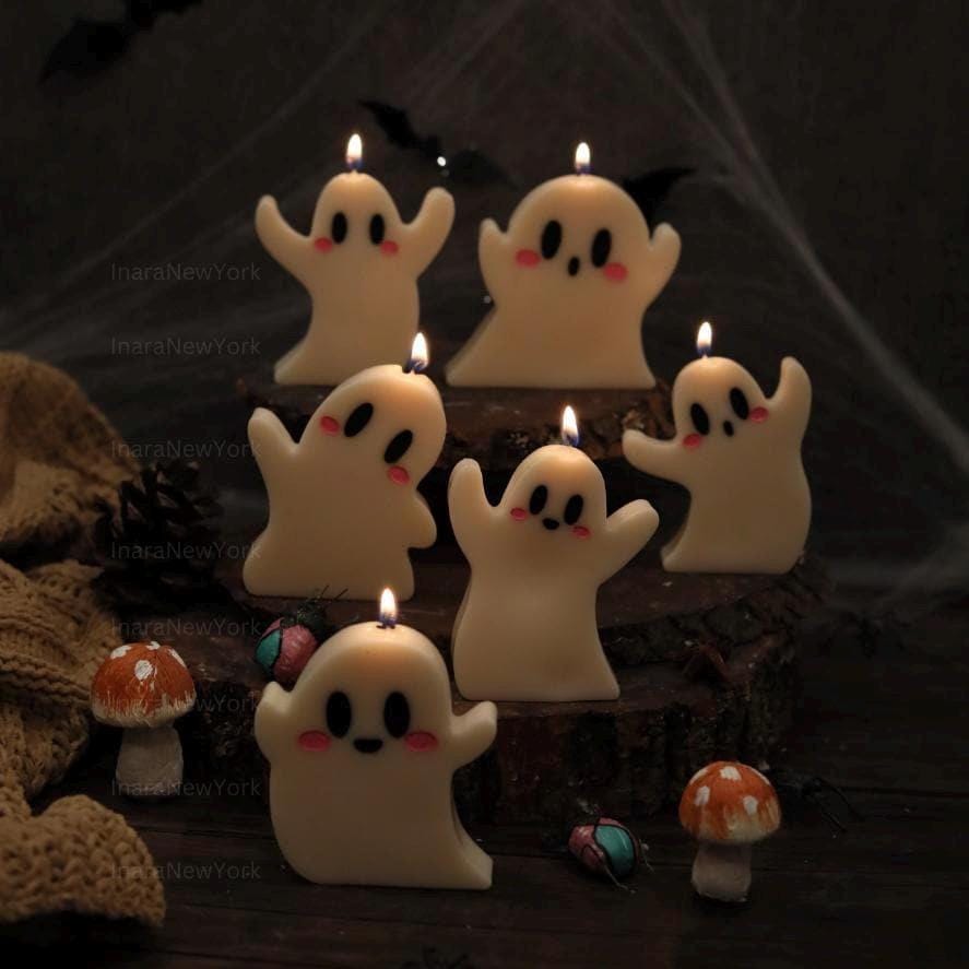 Ghost Soy Candle: Halloween Decor, Fall Home Decor