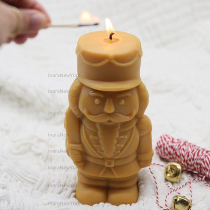 large Nutcracker Candle for Christmas Decor Gift candle- holidays