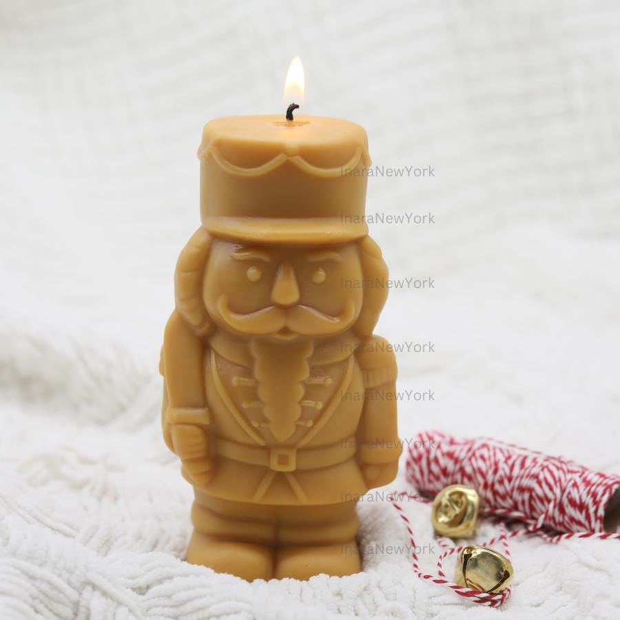 large Nutcracker Candle for Christmas Decor Gift candle- holidays