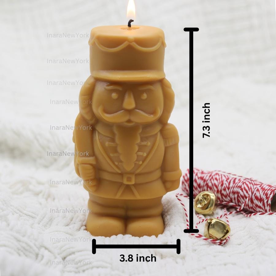 large Nutcracker Candle for Christmas Decor Gift candle- holidays