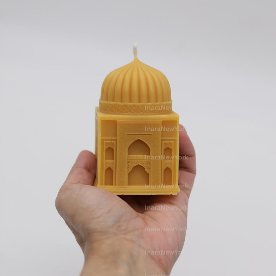 Eid mosque Candle: Handmade Soy Wax Ramadan Decor