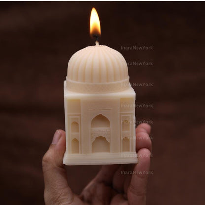 Eid mosque Candle: Handmade Soy Wax Ramadan Decor