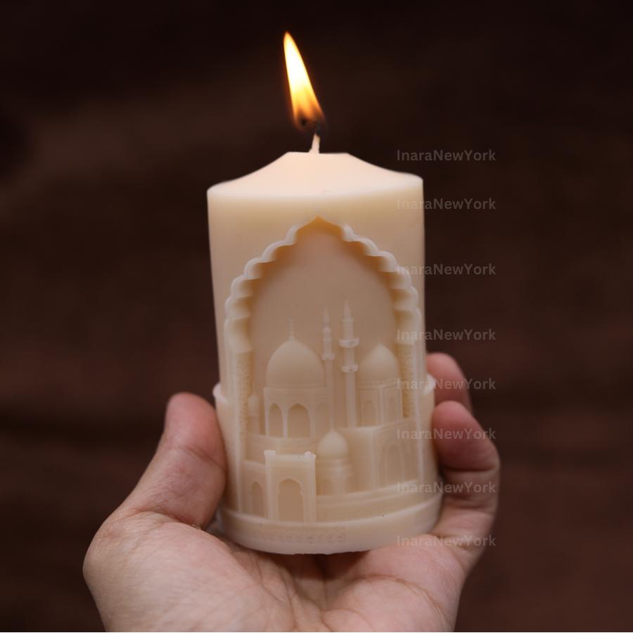 Ramadan Eid Candle: Handmade Soy Wax Ramadan Decor