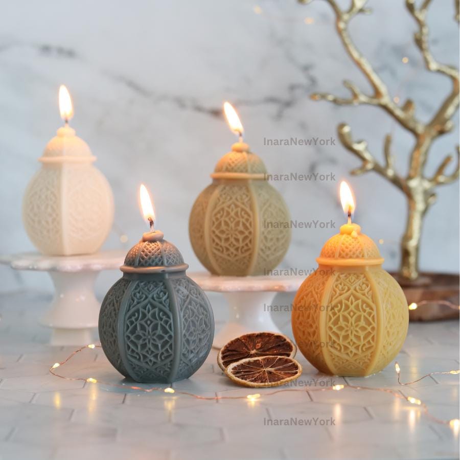 Ramadan lantern decor Candle Candle: Handmade Soy Wax Eid