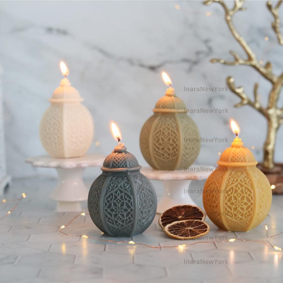Ramadan lantern decor Candle Candle: Handmade Soy Wax Eid