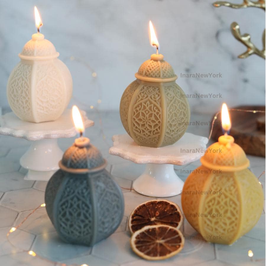 Ramadan lantern decor Candle Candle: Handmade Soy Wax Eid