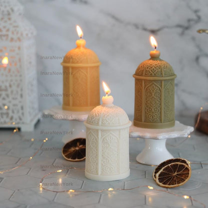 Ramadan lantern decor Candle Candle: Handmade Soy Wax Eid
