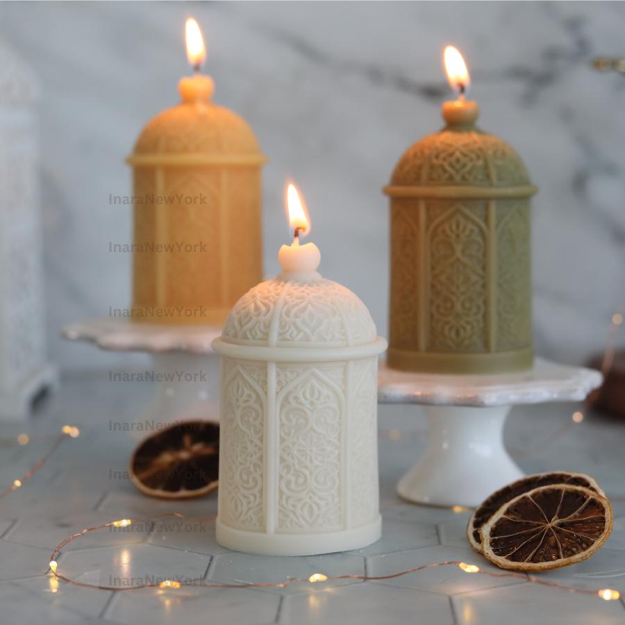Ramadan lantern decor Candle Candle: Handmade Soy Wax Eid
